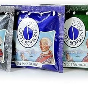 150 Cialde Caffè Borbone (PACCO DEGUSTAZIONE MISCELA ROSSA-BLU-NERA-ORO-DEK)