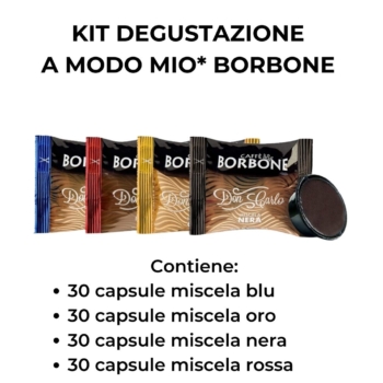 Kit Degustazione | A modo Mio | Borbone | 90 Capsule