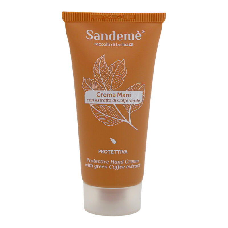 Sandemè® Crema Mani con Estratto di Caffè Verde - Tubo da 50 ml con astuccio